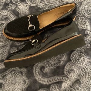 naturalizer womens black patent edina oxford loafer